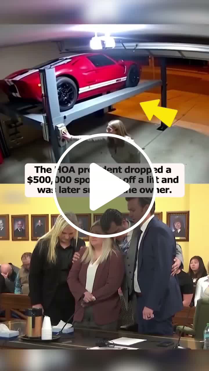 #TrueCrimeStories The HOA president dropped a $500,000 sports car off a ...