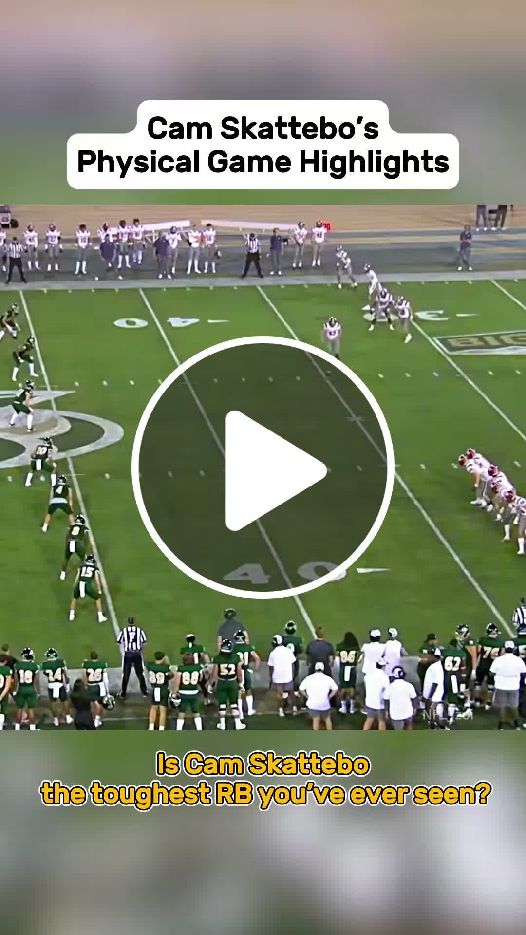 Watch Skattebo's incredible physical game highlights! 💥 #Football #NFL ...