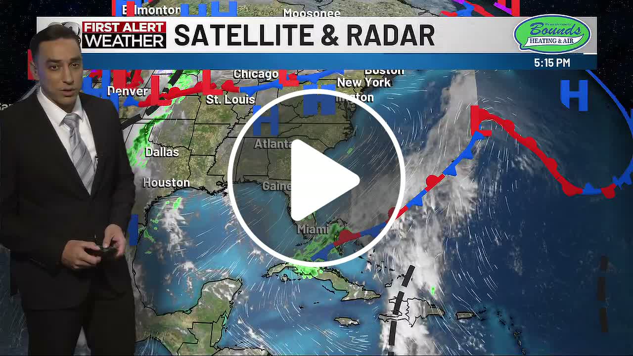 WCJB First Alert Weather Forecast | 5 p.m. Monday - NewsBreak