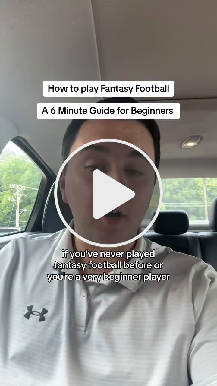How to play Fantasy Football 101 beginner tips and advice ...