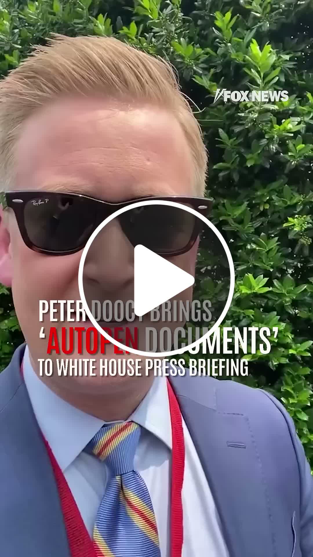 Peter Doocy brings receipts of alleged autopen documents to press ...