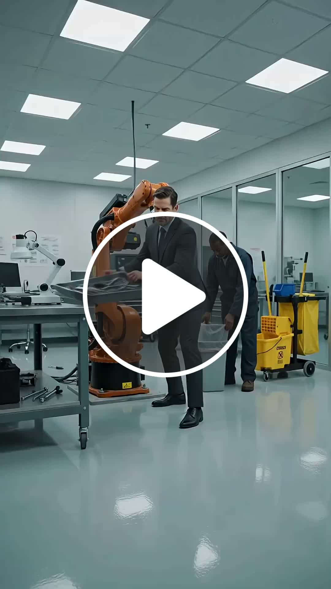 CEO sees a janitor solve a problem his engineers couldn't ..what he ...