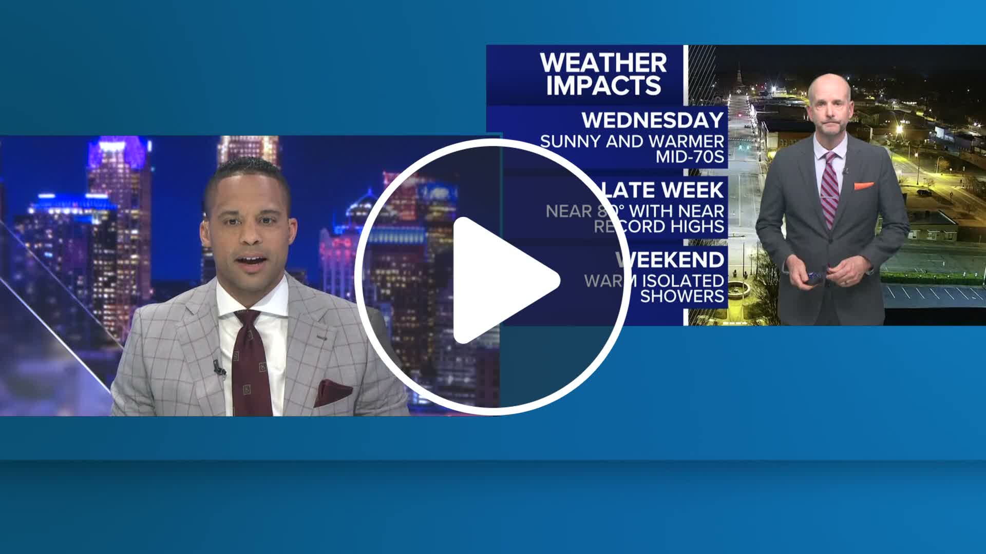 Brad's forecast: Warm Wednesday ahead - NewsBreak