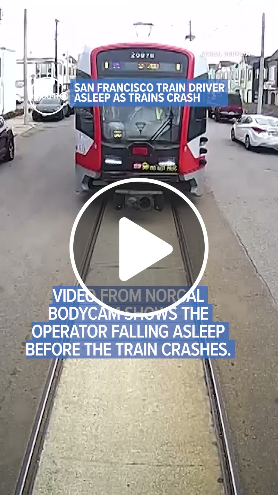 San Francisco train driver asleep as trains crash together