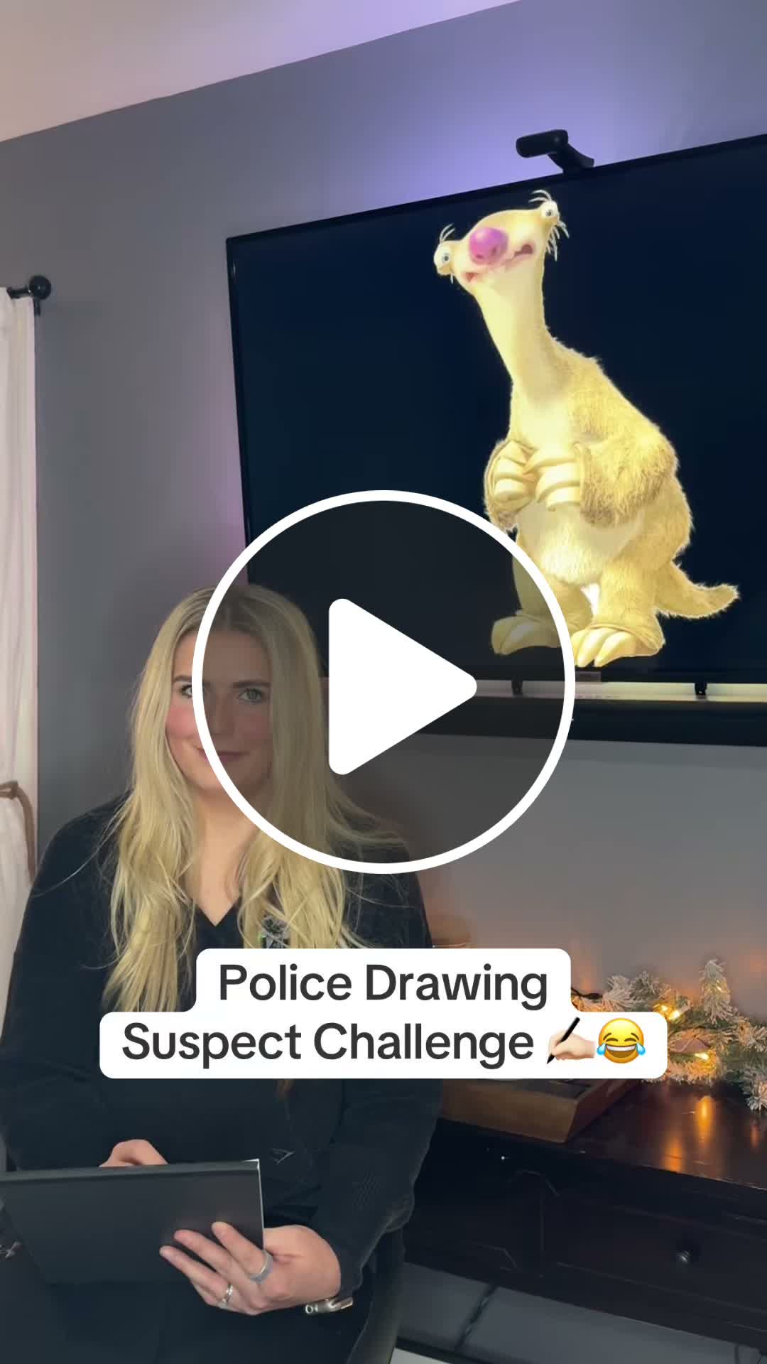 Can she guess the character without seeing it? 😂 Drawing challenge with ...