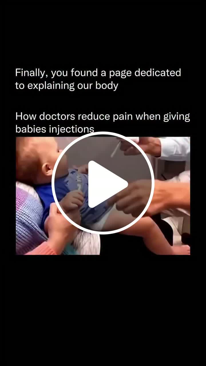 Giving injections to babies requires careful technique to reduce pain ...