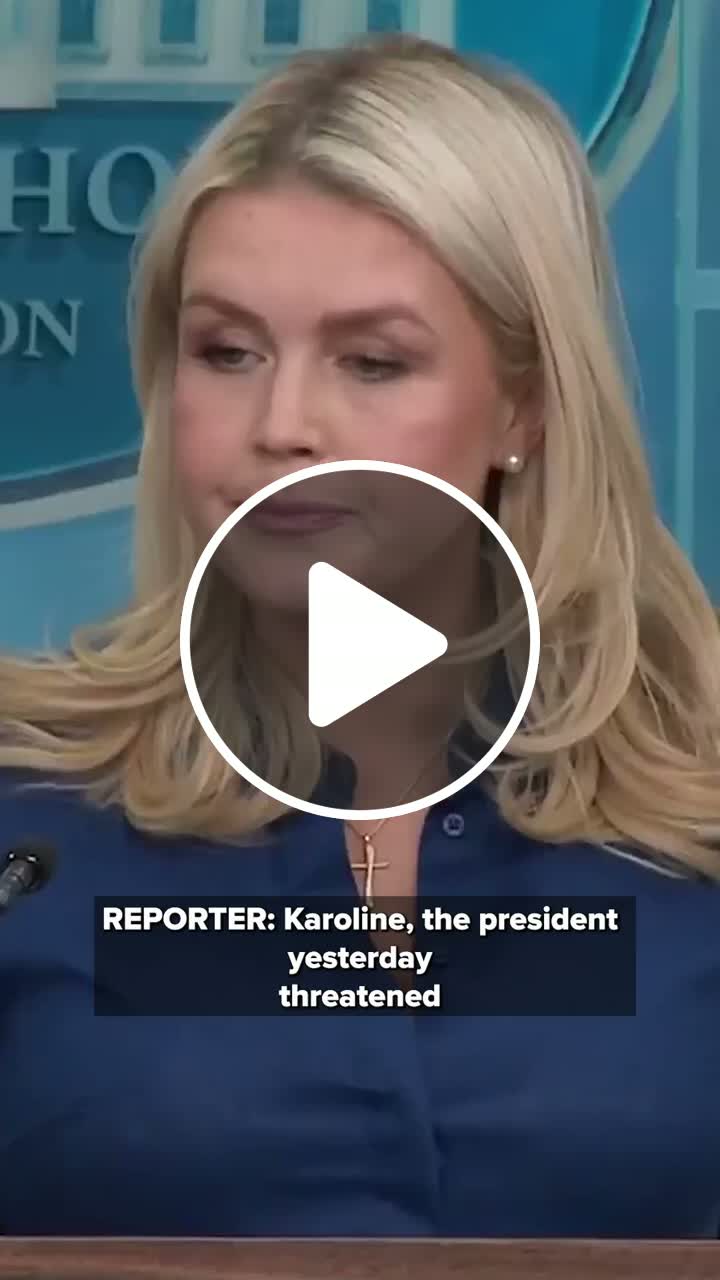 Karoline leavitt responds to question on president Trump saying-praise ...