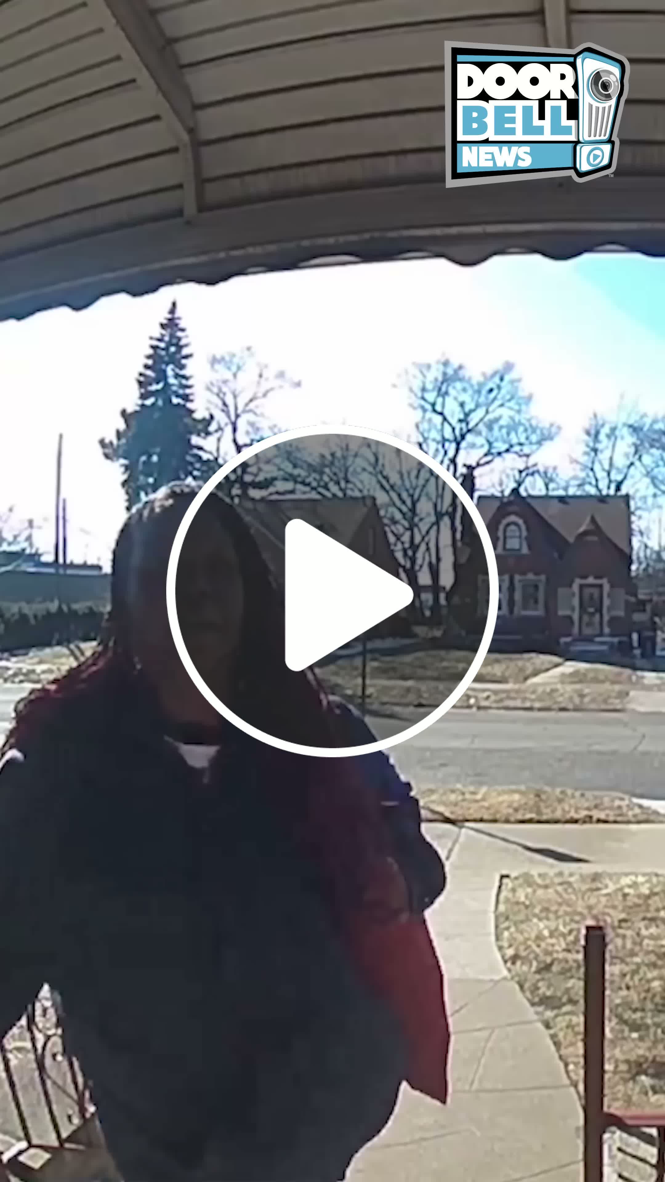 DETROIT, MI A neighbor shared this Ring Doorbell footage of a person ...