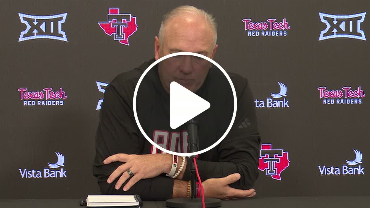 Texas Tech HC Joey McGuire on facing the Cincinnati Bearcats - NewsBreak