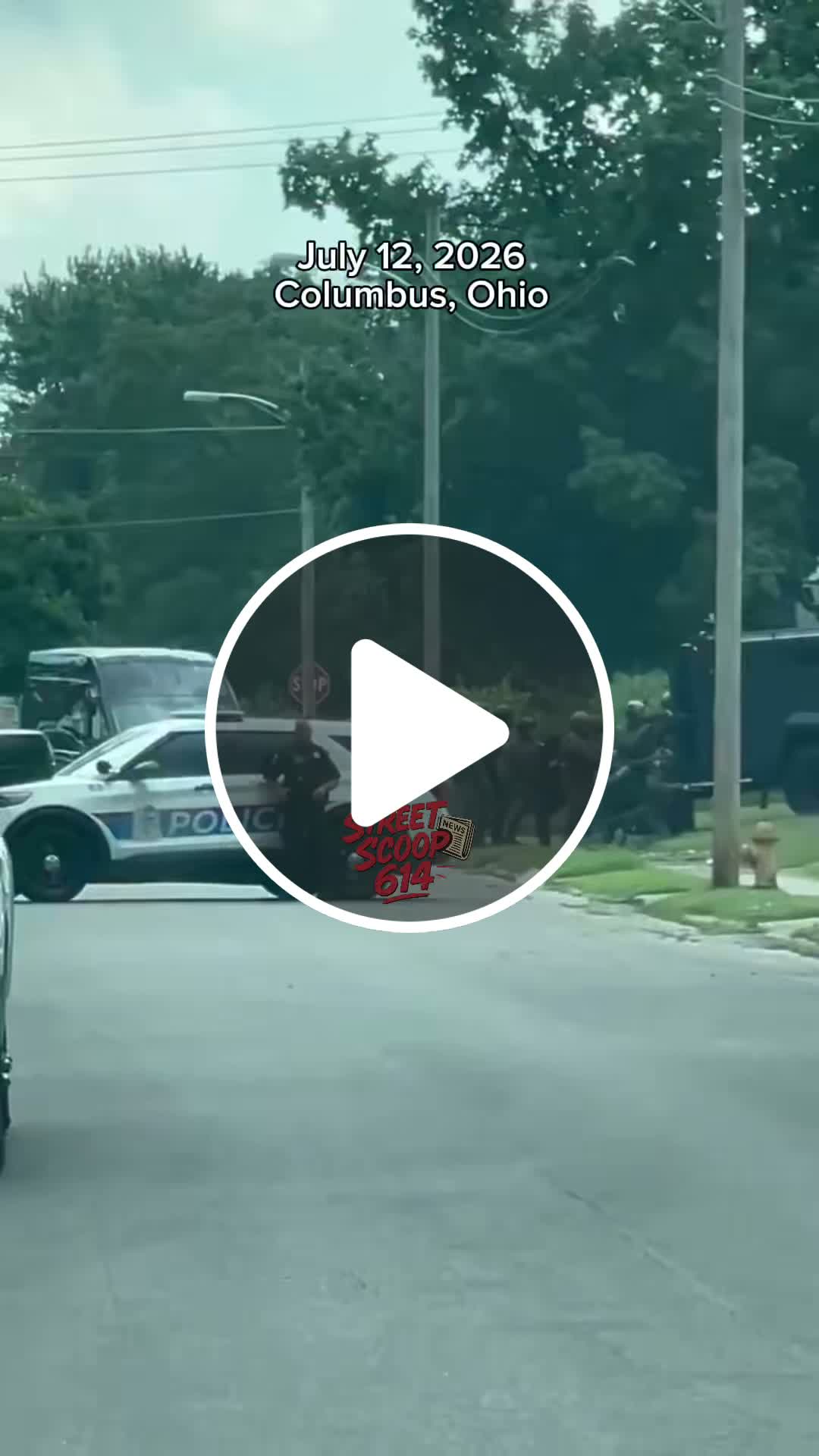 Massive SWAT response in Columbus today — tactical units, K-9s, and an ...
