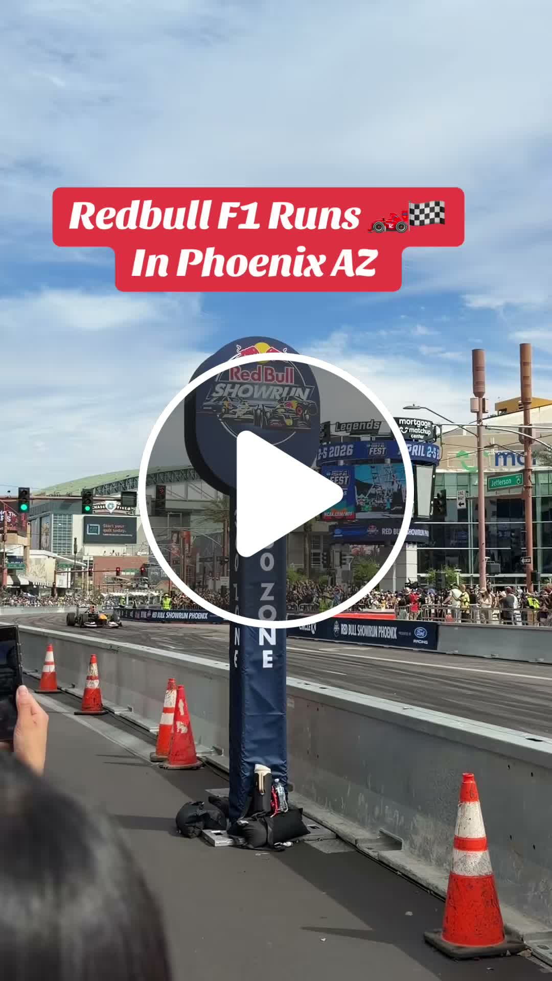 Downtown Phoenix transforms into a free F1 racetrack! 🏎️🔥 #F1 #Phoenix ...