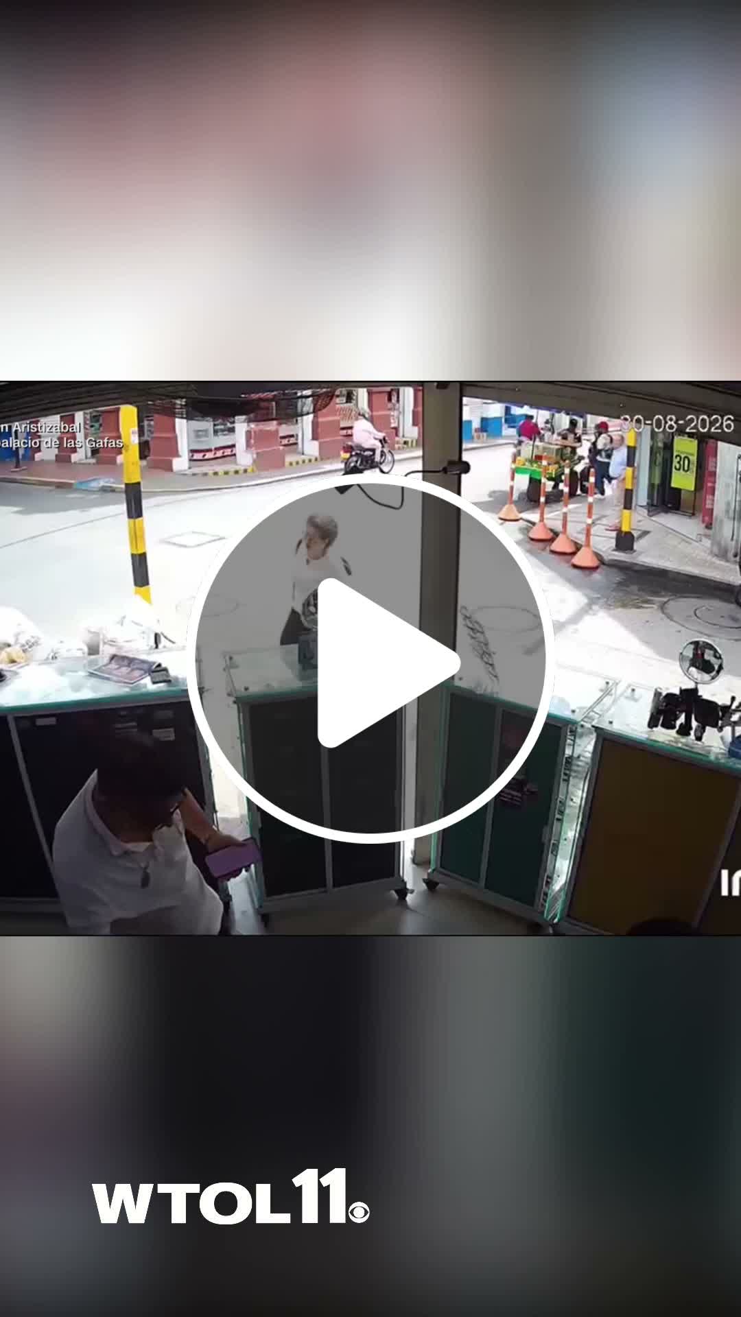 Motorcycle rider slams into moving bus - NewsBreak