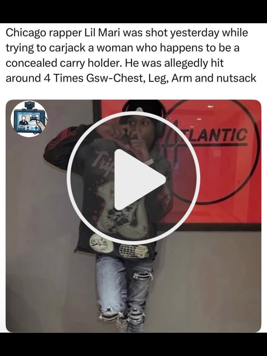 Chicago rapper Lil Mari allegedly shot after trying to carjack a ...