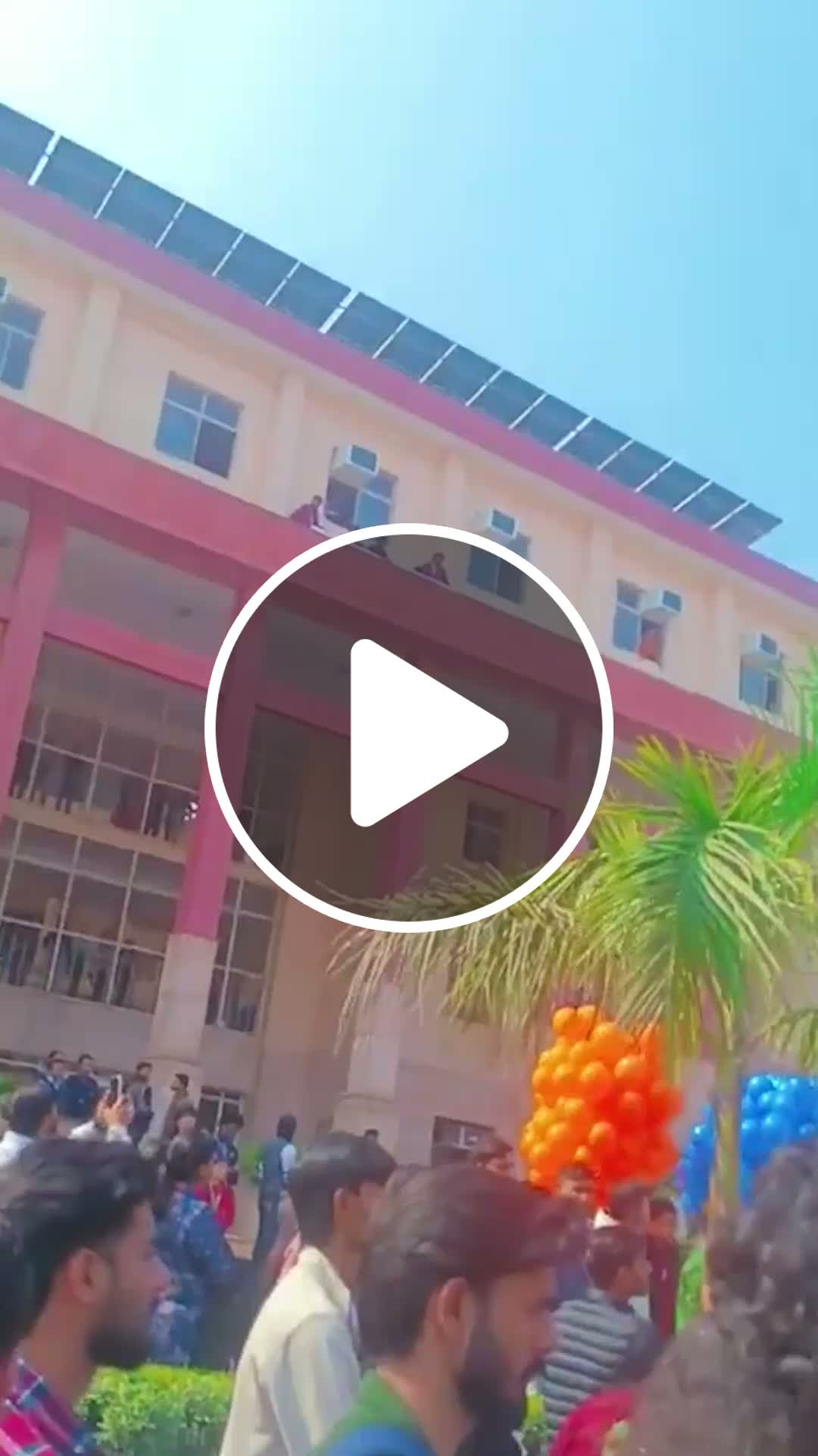 Balloons burst into flames at university event in India - NewsBreak