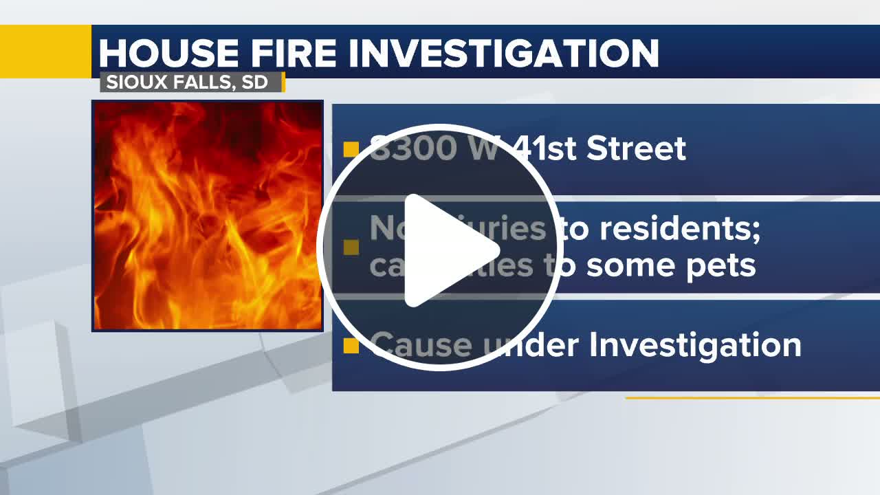 House fire in western Sioux Falls leaves animals inside dead - NewsBreak