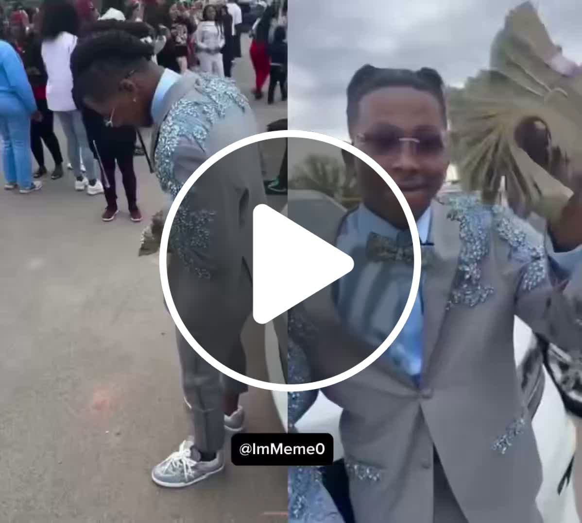 Deon Wiley, 17, who went viral for flexing a stack of cash on prom ...