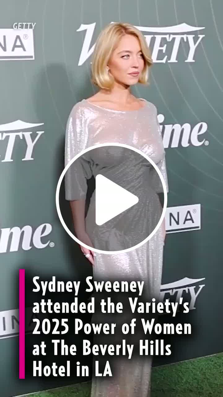 sydney sweeney silver dress full video Sydney Sweeney Goes Braless in a Sheer Silver Crystal Gown
