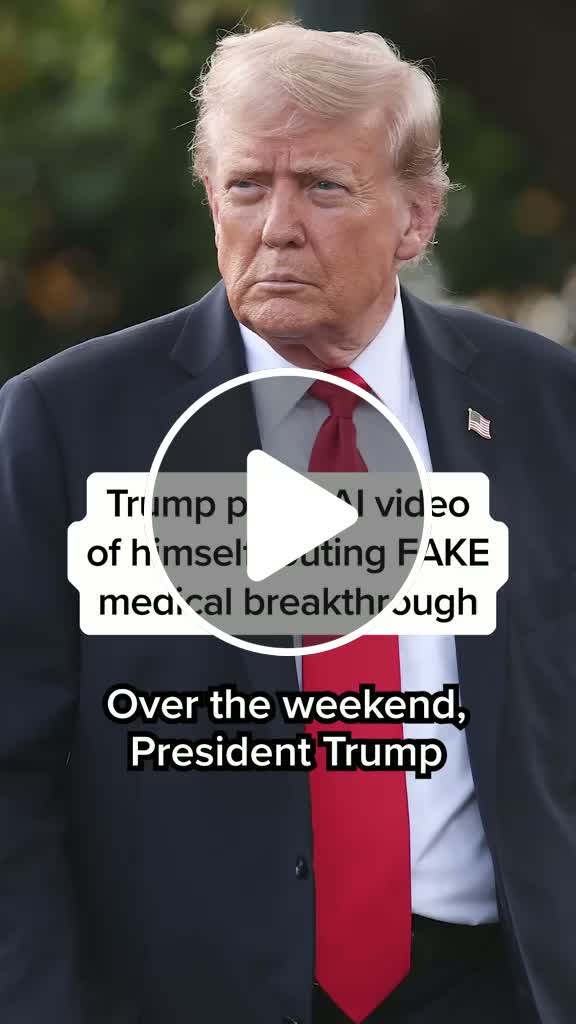President Donald Trump posted on his Truth Social account a supposed AI ...