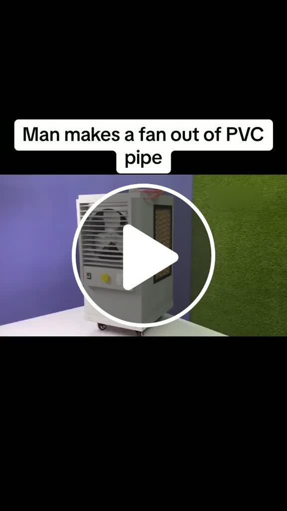 Man makes a fan out of PVC pipe#tiktok #usa #woodworking - NewsBreak