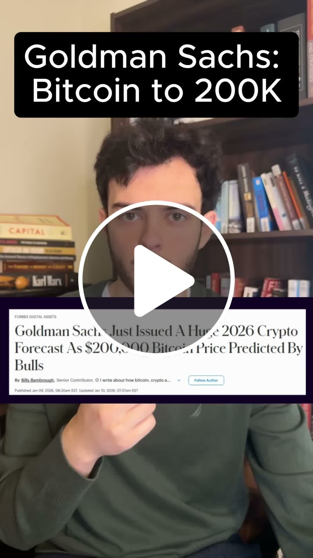 Goldman Sachs predicts Bitcoin could reach $200K 🚀 #Bitcoin #Crypto  #InvestingTips - NewsBreak