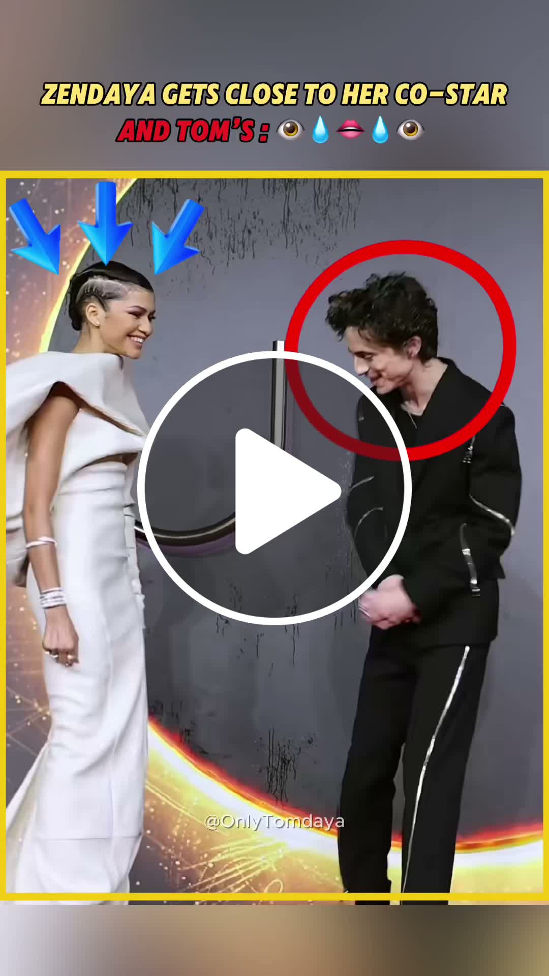 Zendaya Gets Close to Her Co-Star… Tom’s Reaction 😭👁️👄👁️#Zendaya # ...