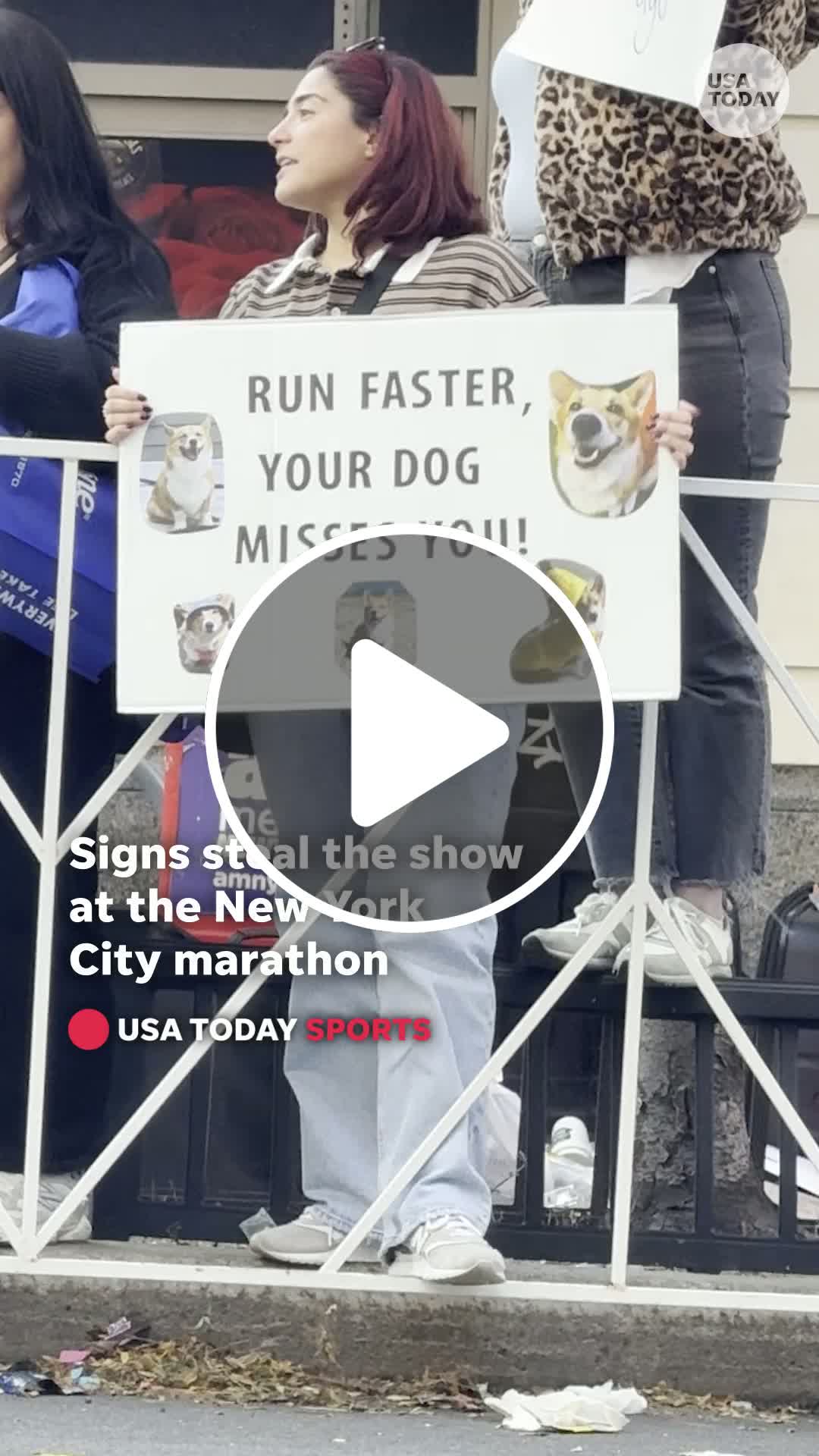 See New York City marathon’s most memorable signs - NewsBreak
