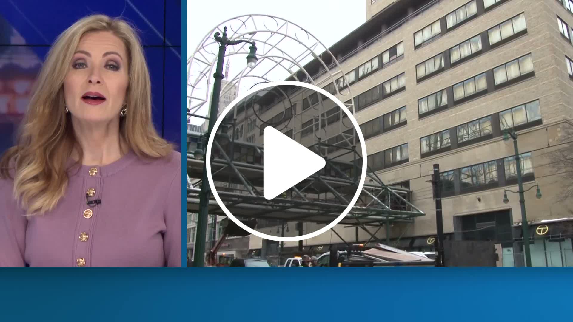 Demolition begins on Main St. pedestrian bridge downtown - NewsBreak