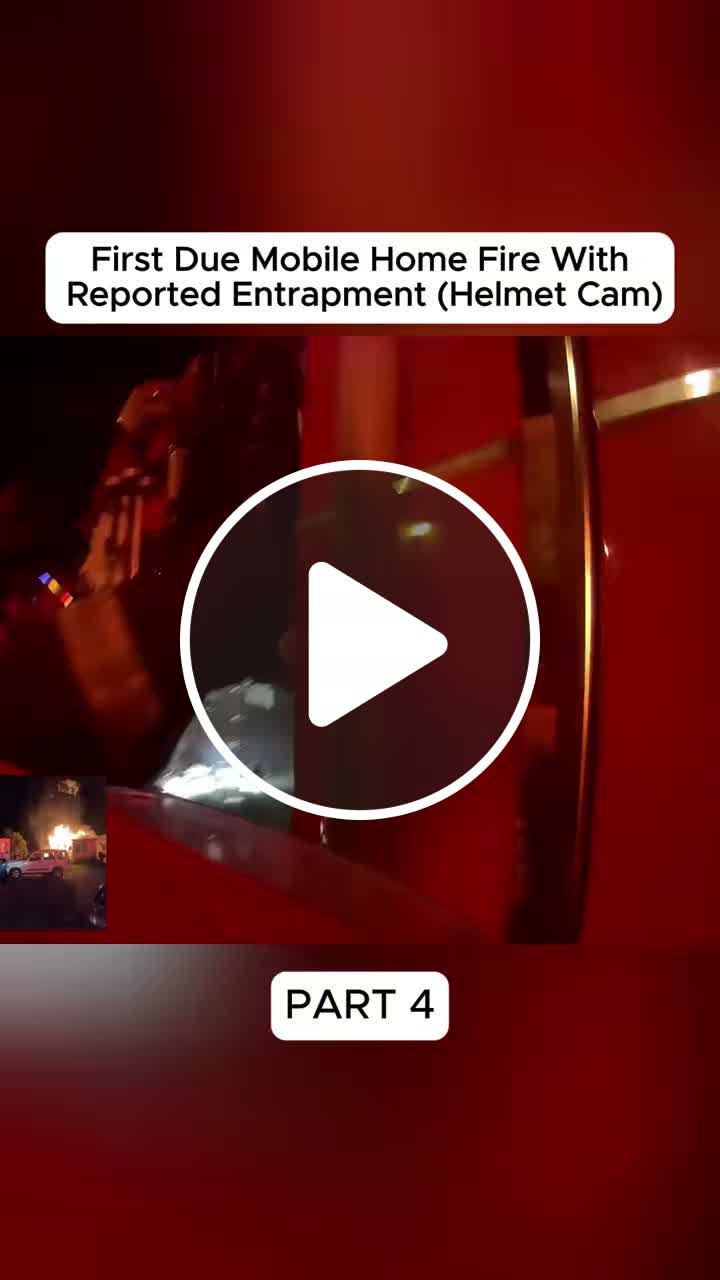 First emergency response to a mobile home fire with reported entrapment ...