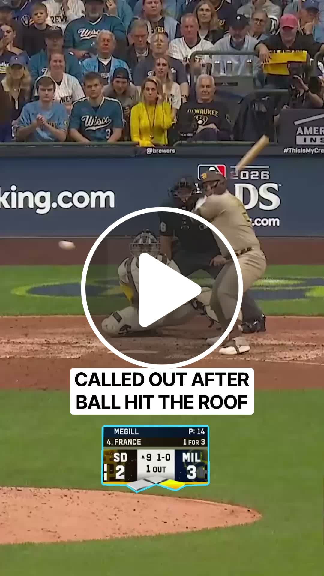 Batter called out after ball hit the roof - NewsBreak