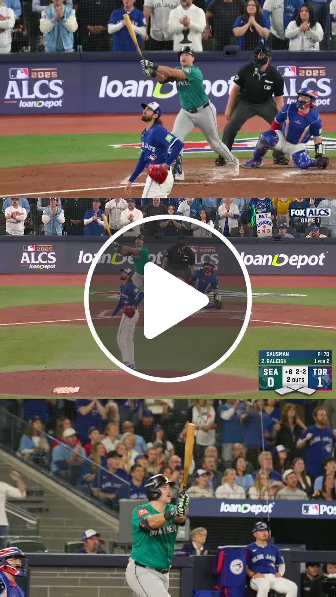 Cal Raleigh’s 62nd homer of 2025 🚀 #ALCS #mlb #baseball #mariners # ...