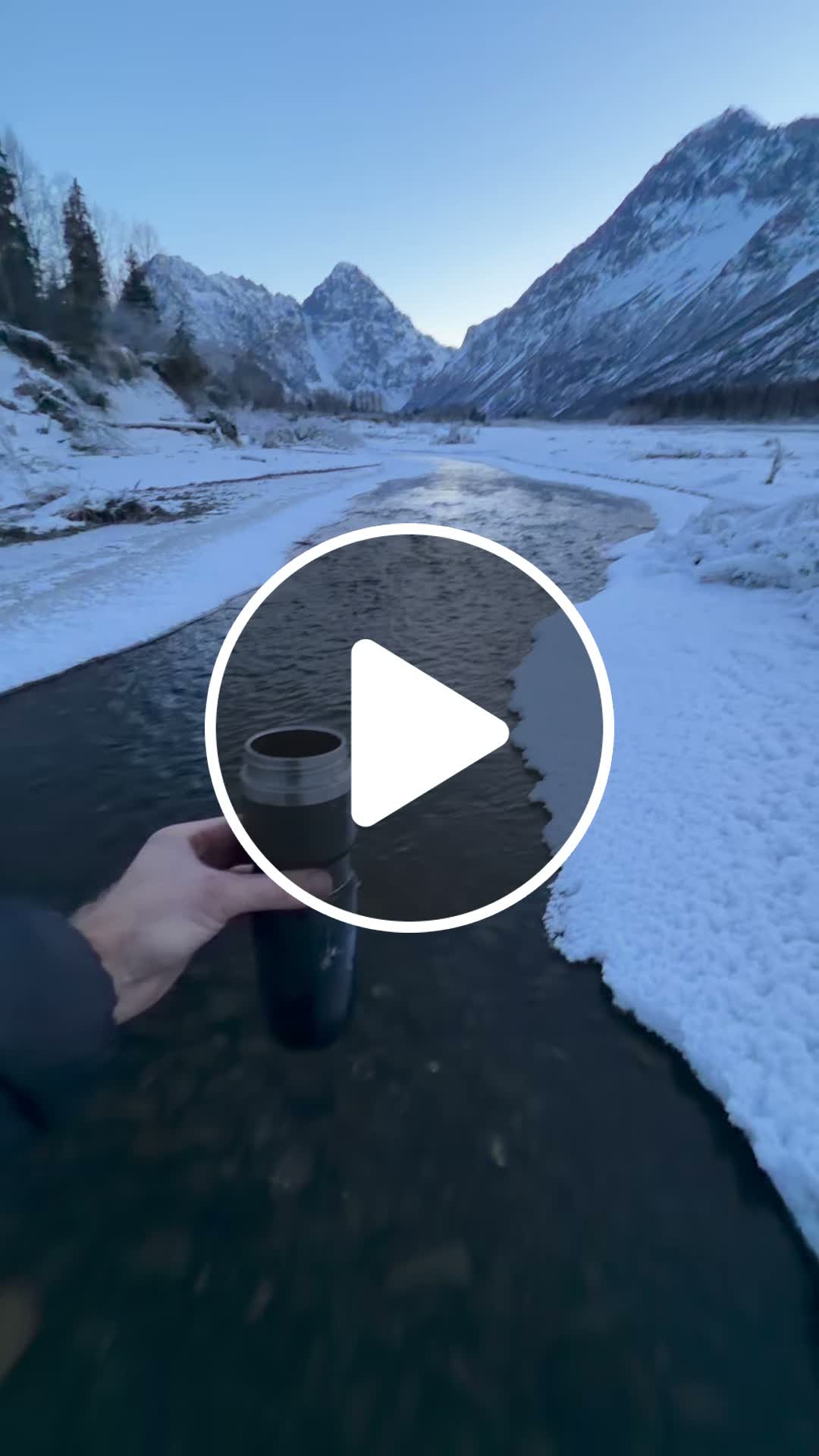 Staying hydrated on a 30 mile frozen ice bike ride ️ - NewsBreak