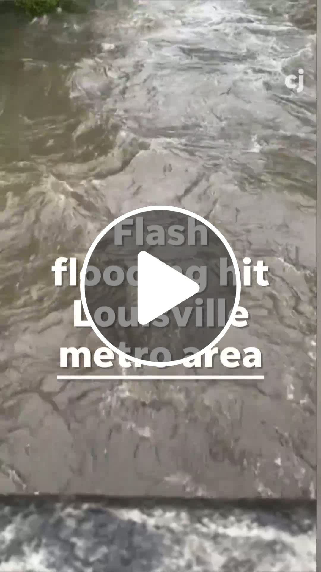 Flash flood warning hits Louisville, heavy rains cause road and school