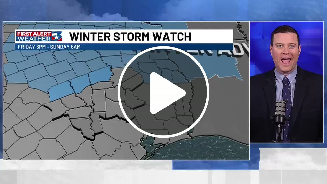 Winter Storm Watch in effect starting Friday evening through at least ...