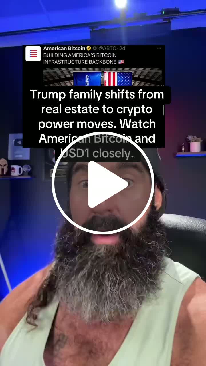 🚨 Trump family dives into crypto with American Bitcoin & USD1! Watching  closely—this could change the game. #Crypto #Bitcoin #Trump  #AmericanBitcoin - NewsBreak
