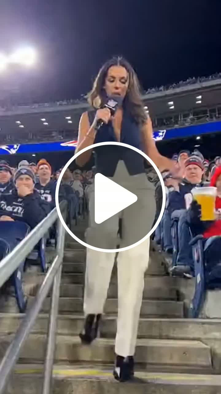 INTERVIEW DONE… THEN THE SLIP! 😂🏈 #NFL #Football #GameDay - NewsBreak