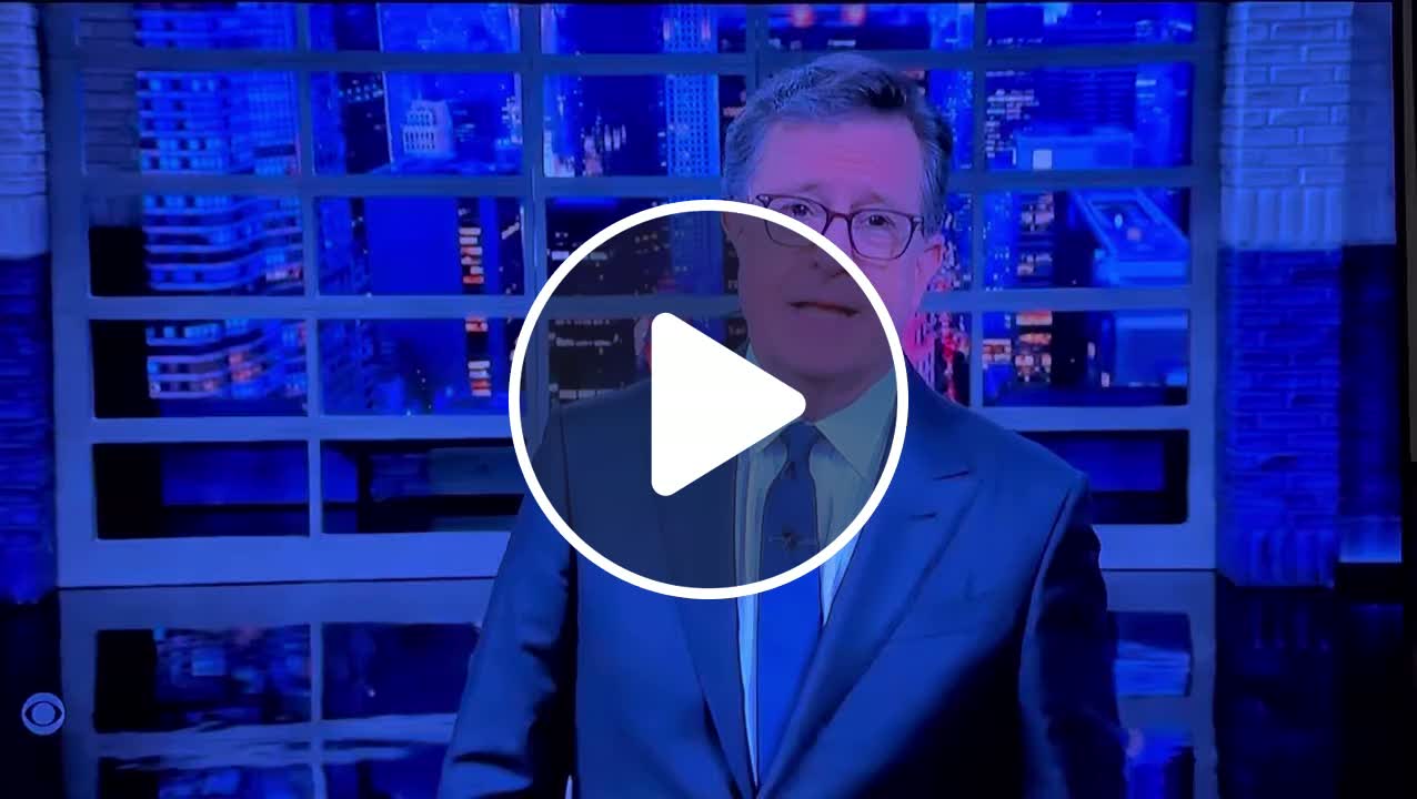 Tonight, Stephen Colbert presented Chef José Andrés, the founder of ...