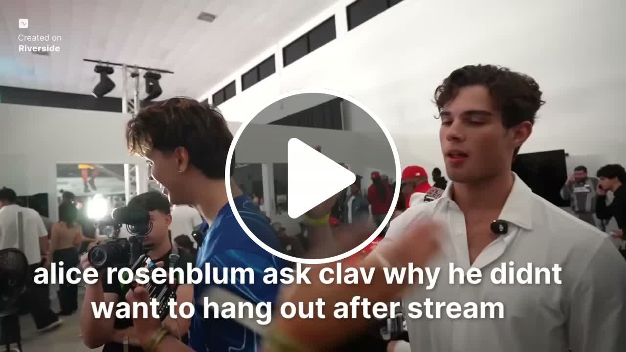 #clavicular #alicerosenblum alice rosenblum ask clav why he doesnt want