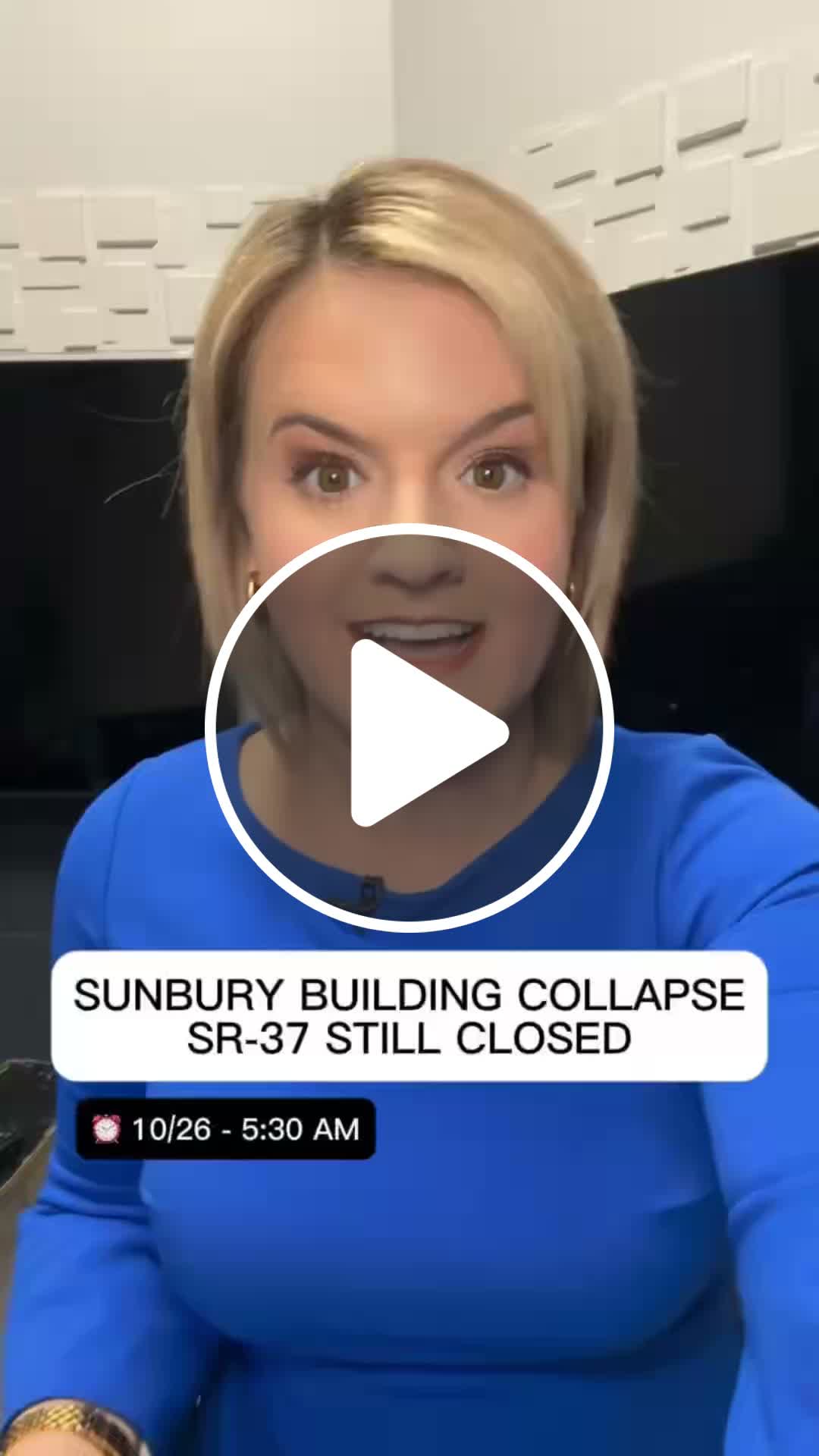 ROAD CLOSED: SR-37 in Sunbury remains closed after a building collapse ...