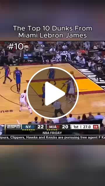 lebron james top 10 dunks