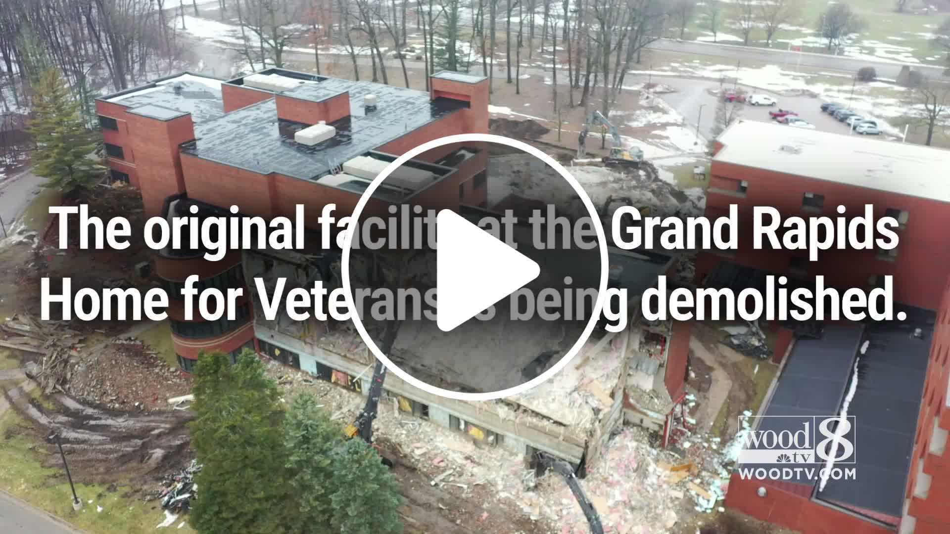 Demolition begins at old Michigan Veterans Home in Grand Rapids - NewsBreak