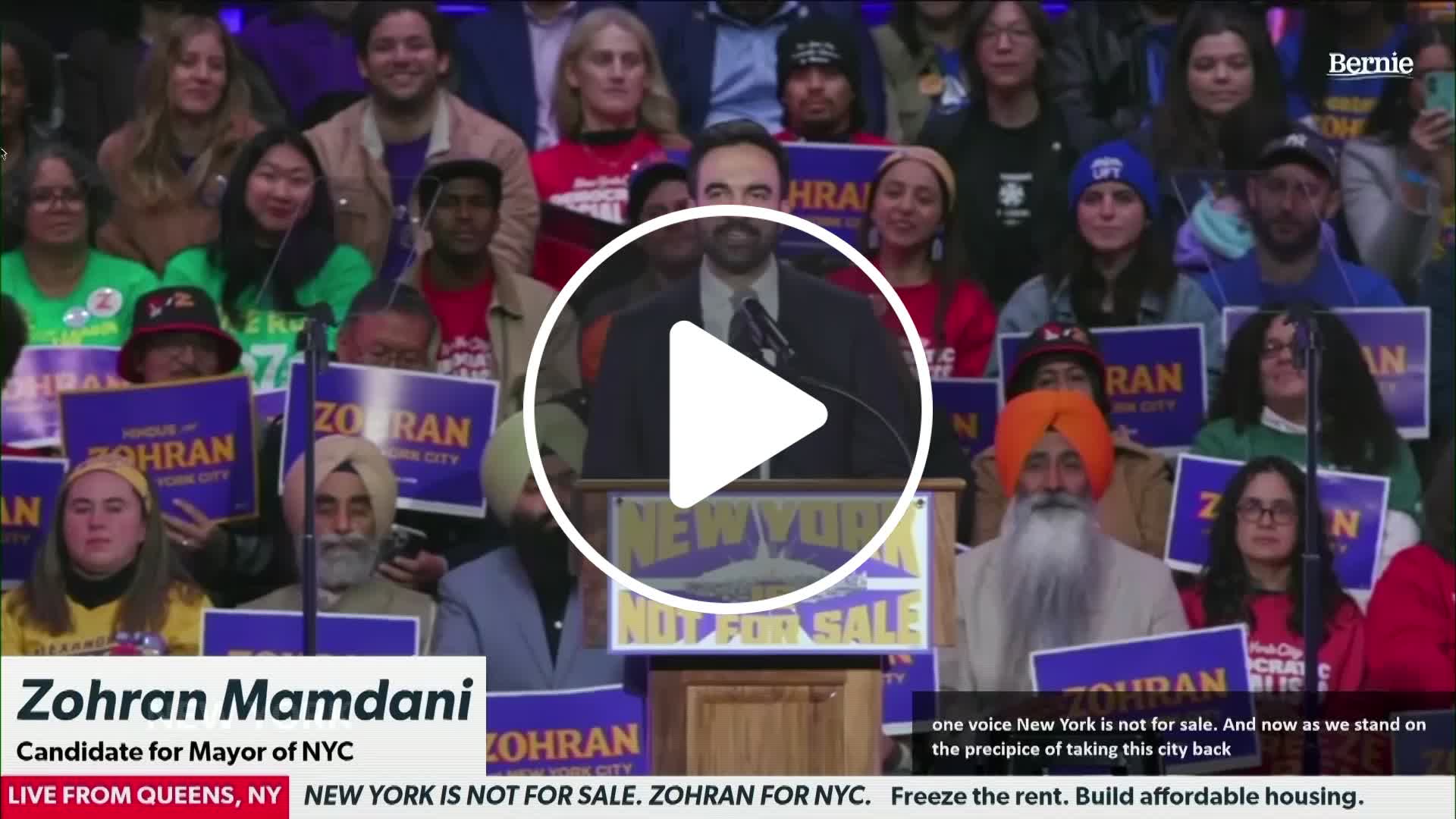 US NY Election 2025 Mamdani Rally (CR) - NewsBreak