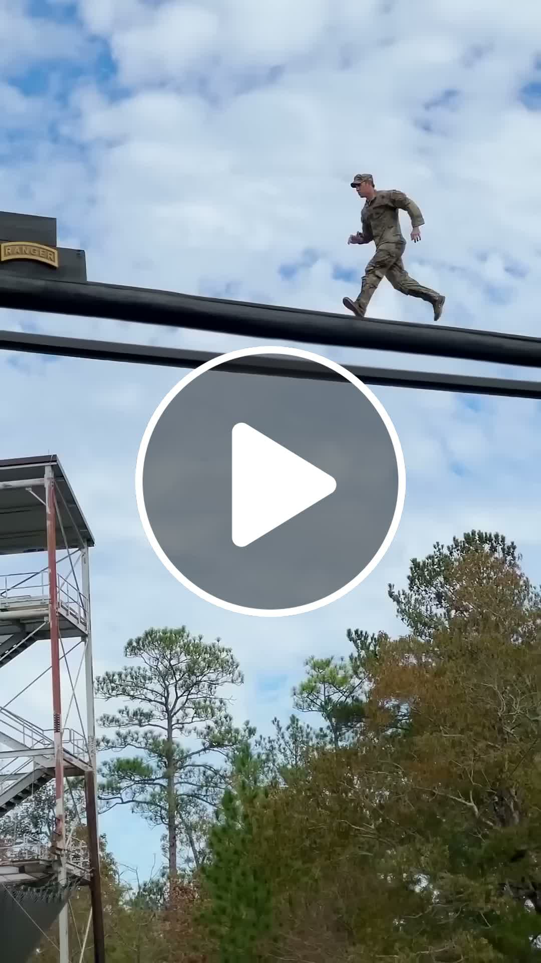 US army ranger demonstrates combat water survival assessment #shorts ...