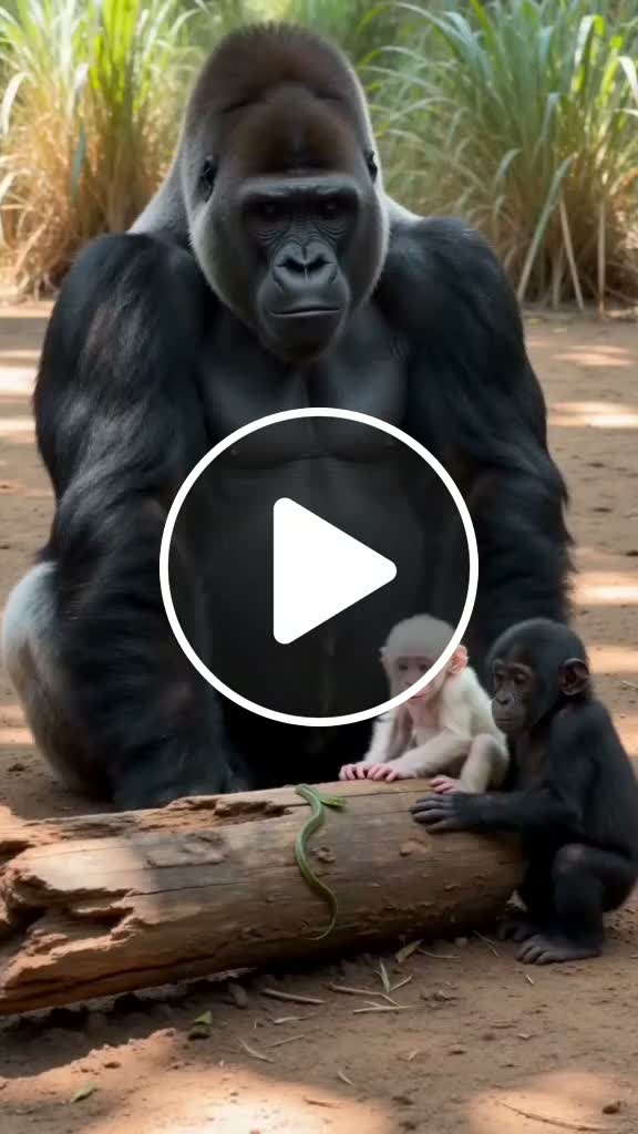 Baby Gorilla Tries to Touch a Snake! #| GorillaLife #GorillaLife ...