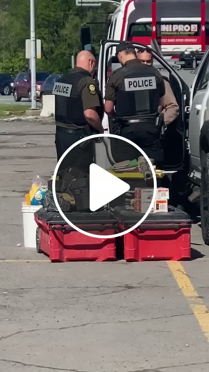 Police Vs Construction Worker, Tools On The Ground Car Getting Towed # ...