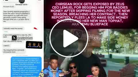 Chrisean Rock gets EXPOSED by Zeus CEO Lemuel for BEGGING him for