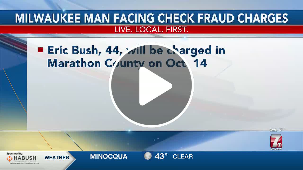 Milwaukee man facing check fraud charges - NewsBreak
