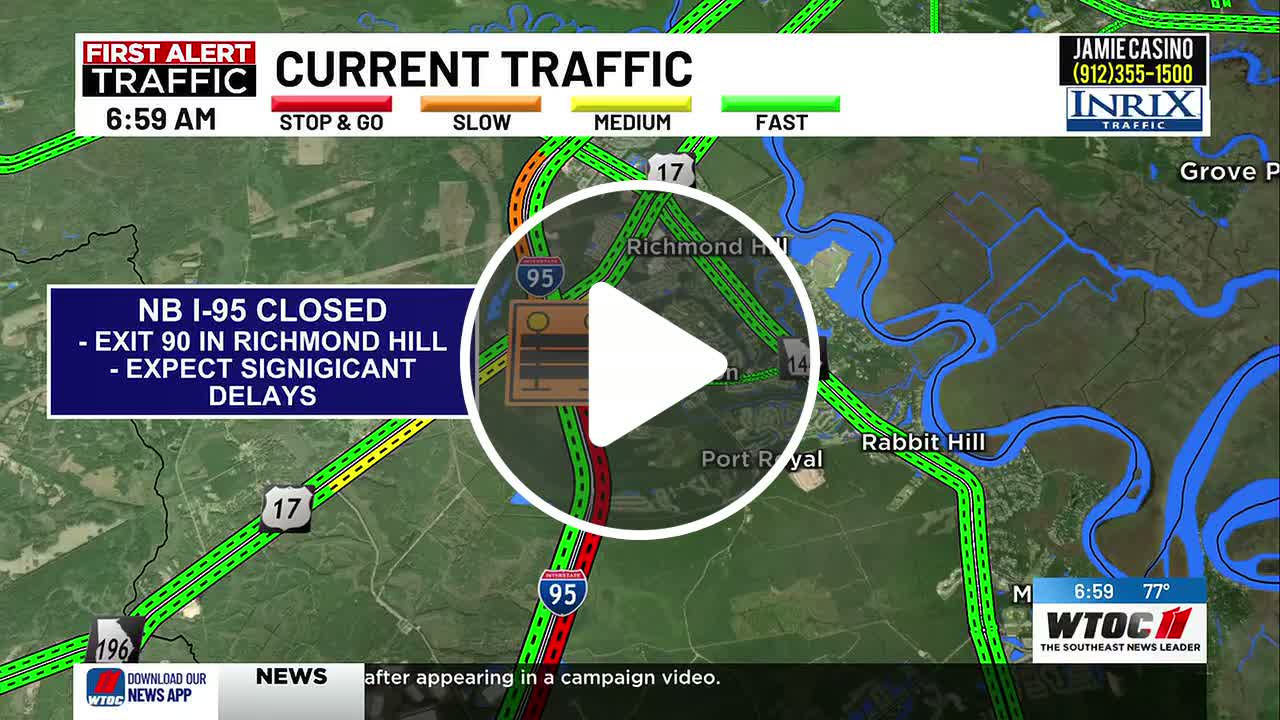 All lanes of I-95 northbound, part of I-95 southbound closed in ...