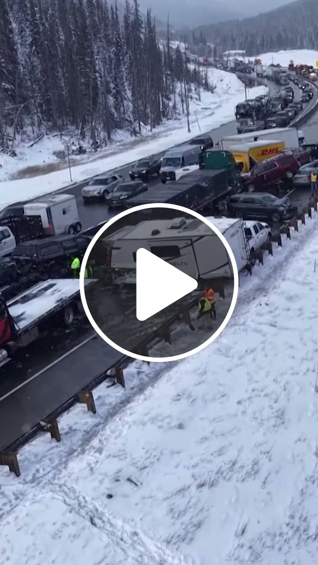 70+ car pile up on Colorado interstate - NewsBreak