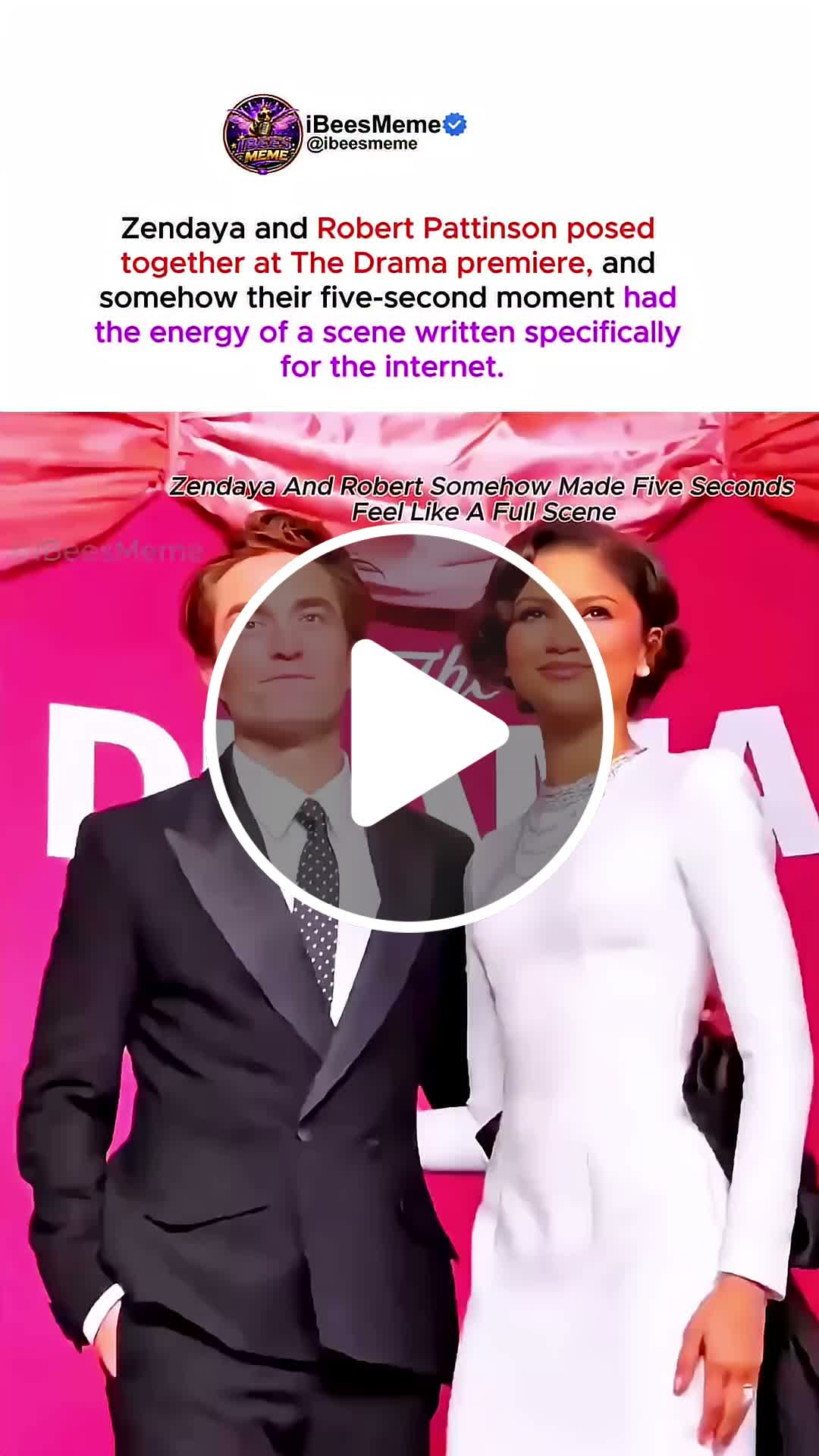 Zendaya & Robert Pattinson's Premiere Moment Has Fans Obsessed #zendaya ...