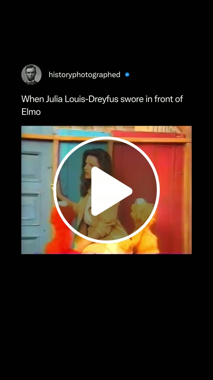 #MyFirstScoopz In 1994, during a taping of Sesame Street, actress Julia ...